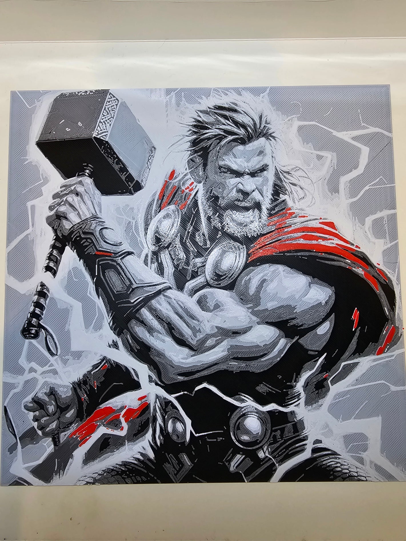Marvel Thor & Mjolnir HueForge