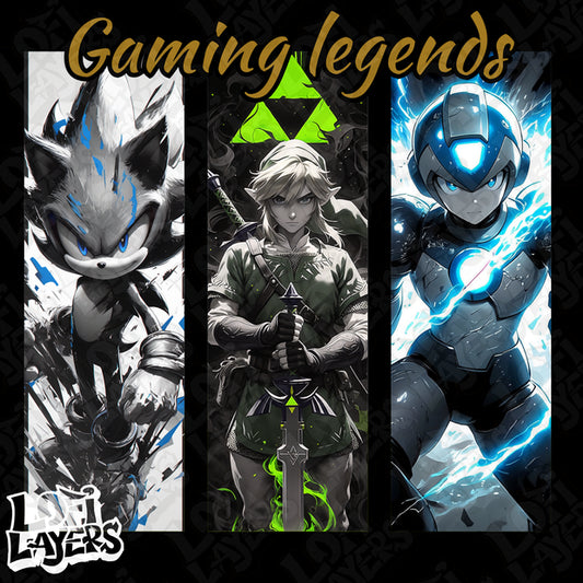 Gaming Legends HueForge Bookmark Set