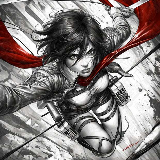 Mikasa Ackerman – Wings of Freedom HueForge