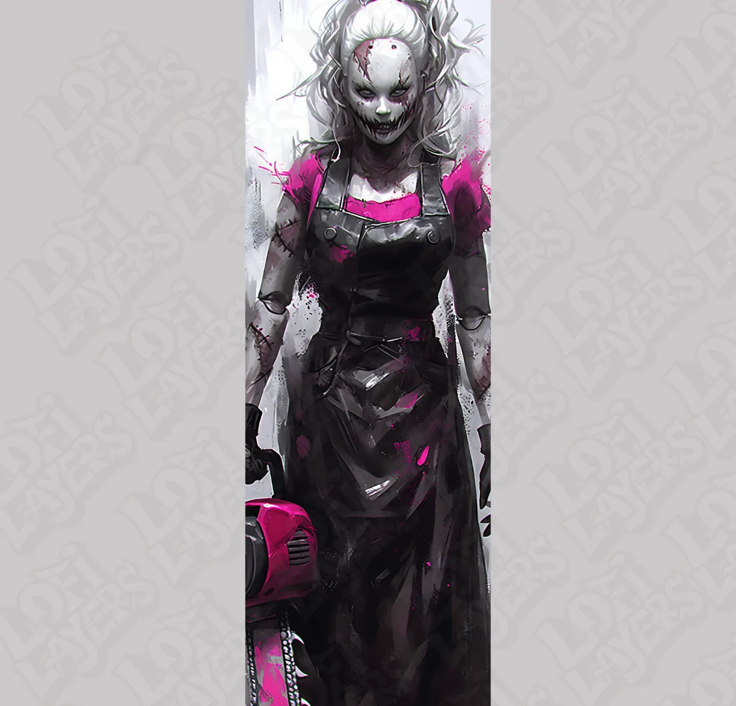 Barbie as Leatherface HueForge Bookmark Set