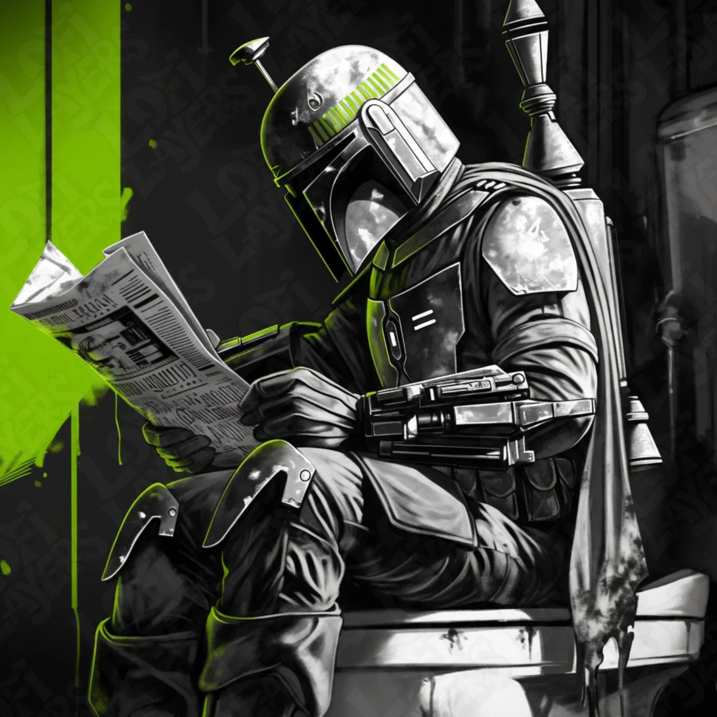 Star Wars Boba Fett Pooper HueForge