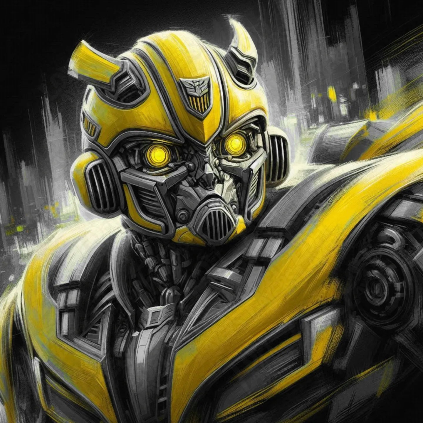 Transformers Bumblebee HueForge