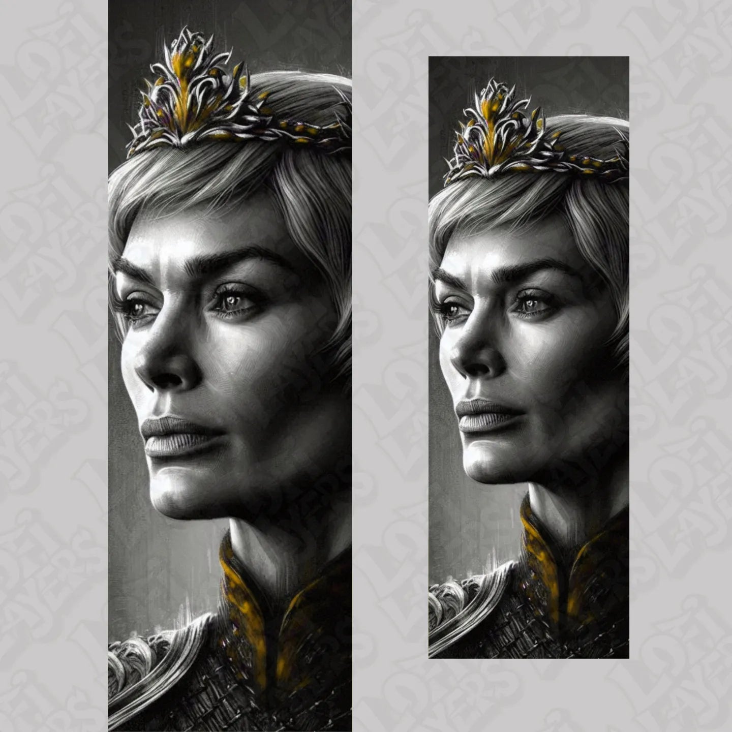 Game of Thrones Cersei Lannister HueForge Bookmark Set