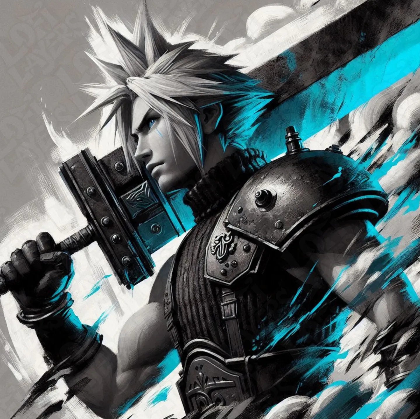 Final Fantasy Cloud Strife HueForge