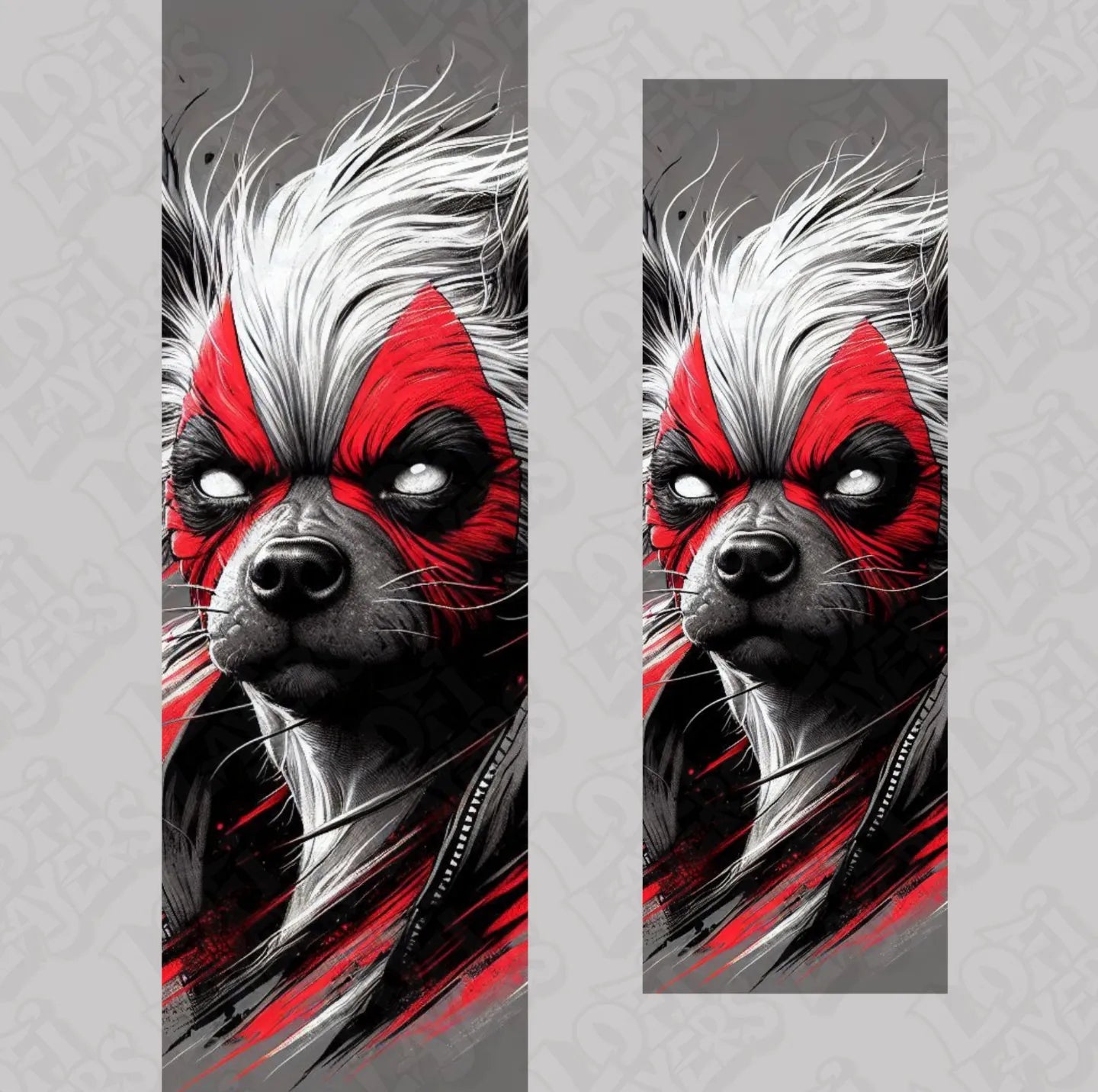 Marvel Comics Dogpool (Deadpool) HueForge Bookmark Set