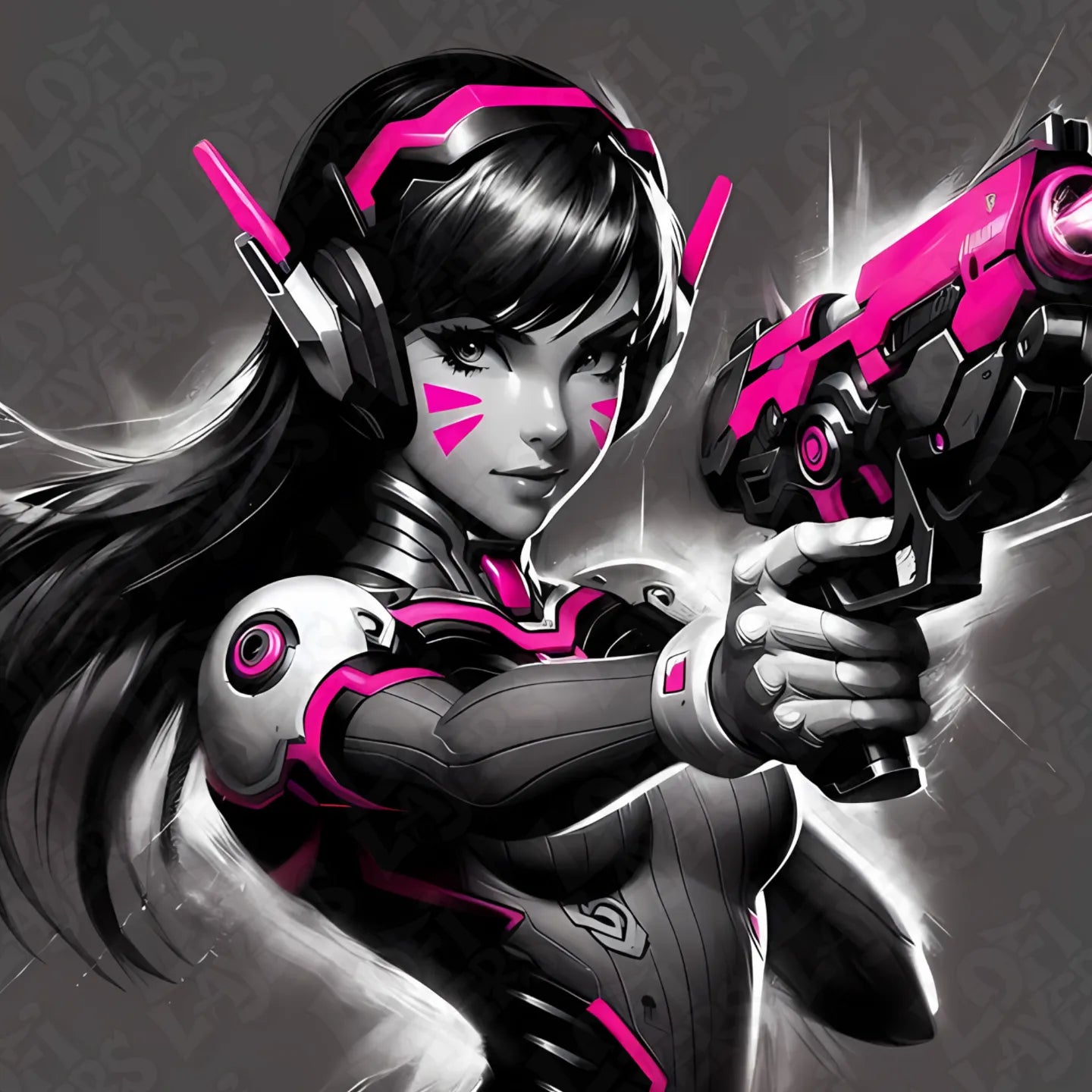 Overwatch D. Va HueForge