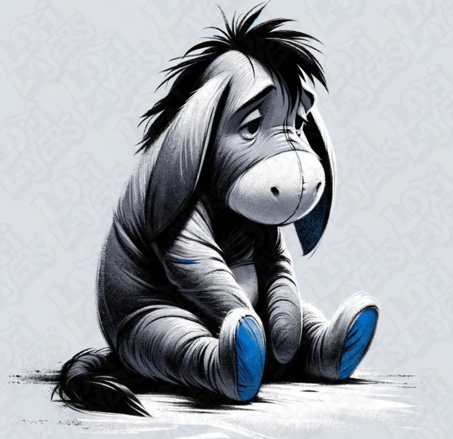 Winne The Pooh Eeyore Hueforge