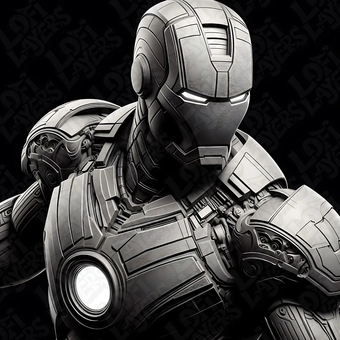 Marvel Ironman Grey HueForge