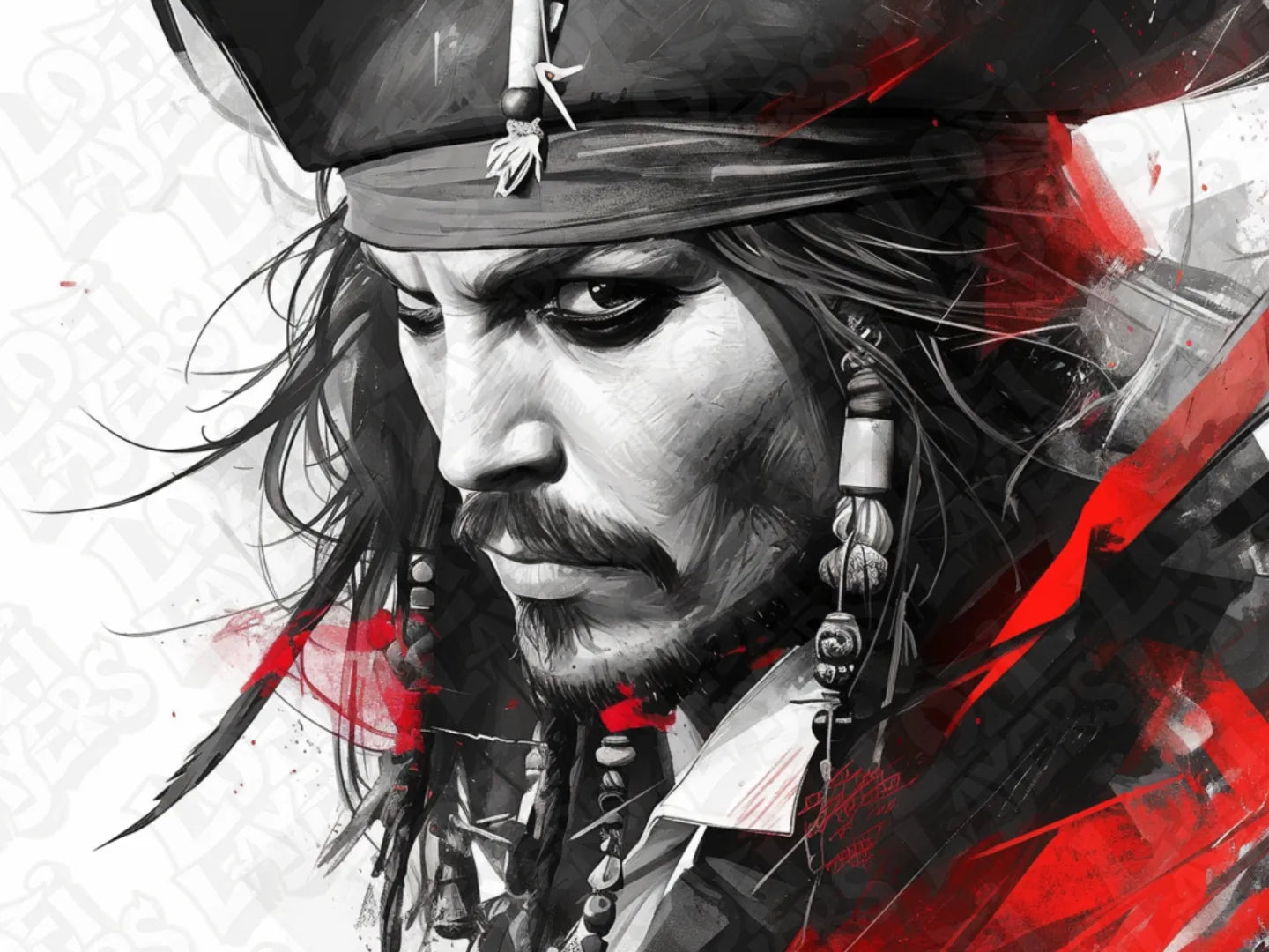 Disney Pirates of the Caribbean Jack Sparrow HueForge