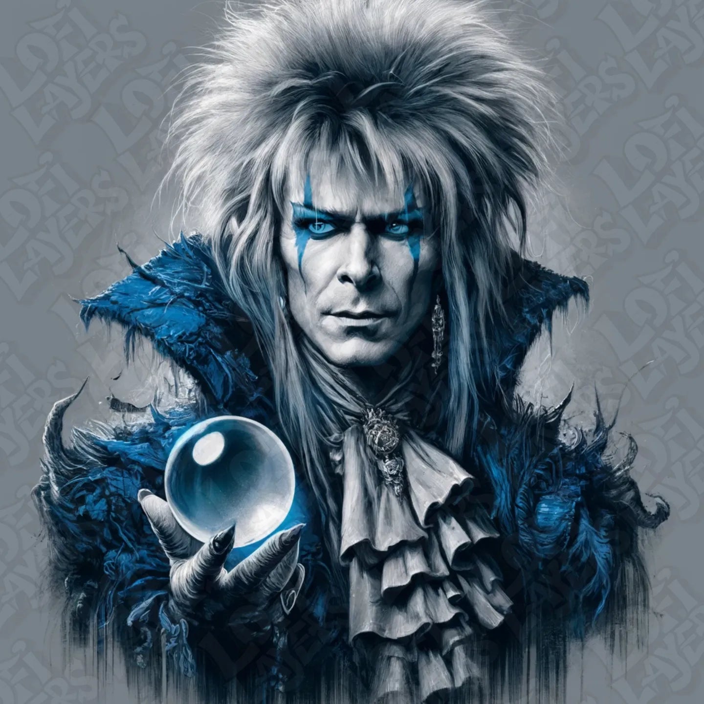 David Bowie as Jareth from The Labyrinth HueForge