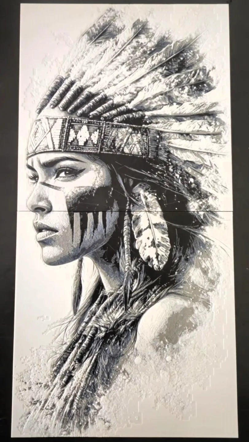 Native American Woman HueForge