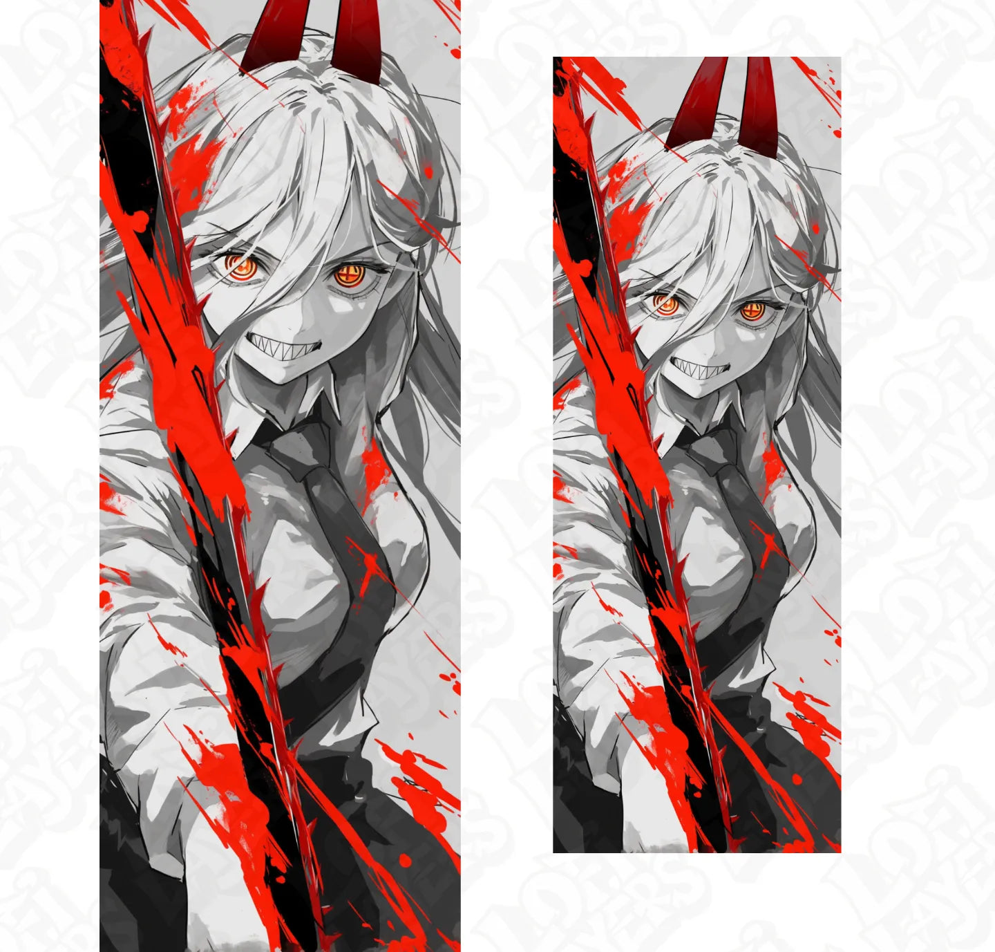 Chainsaw Man Power HueForge Bookmark Set