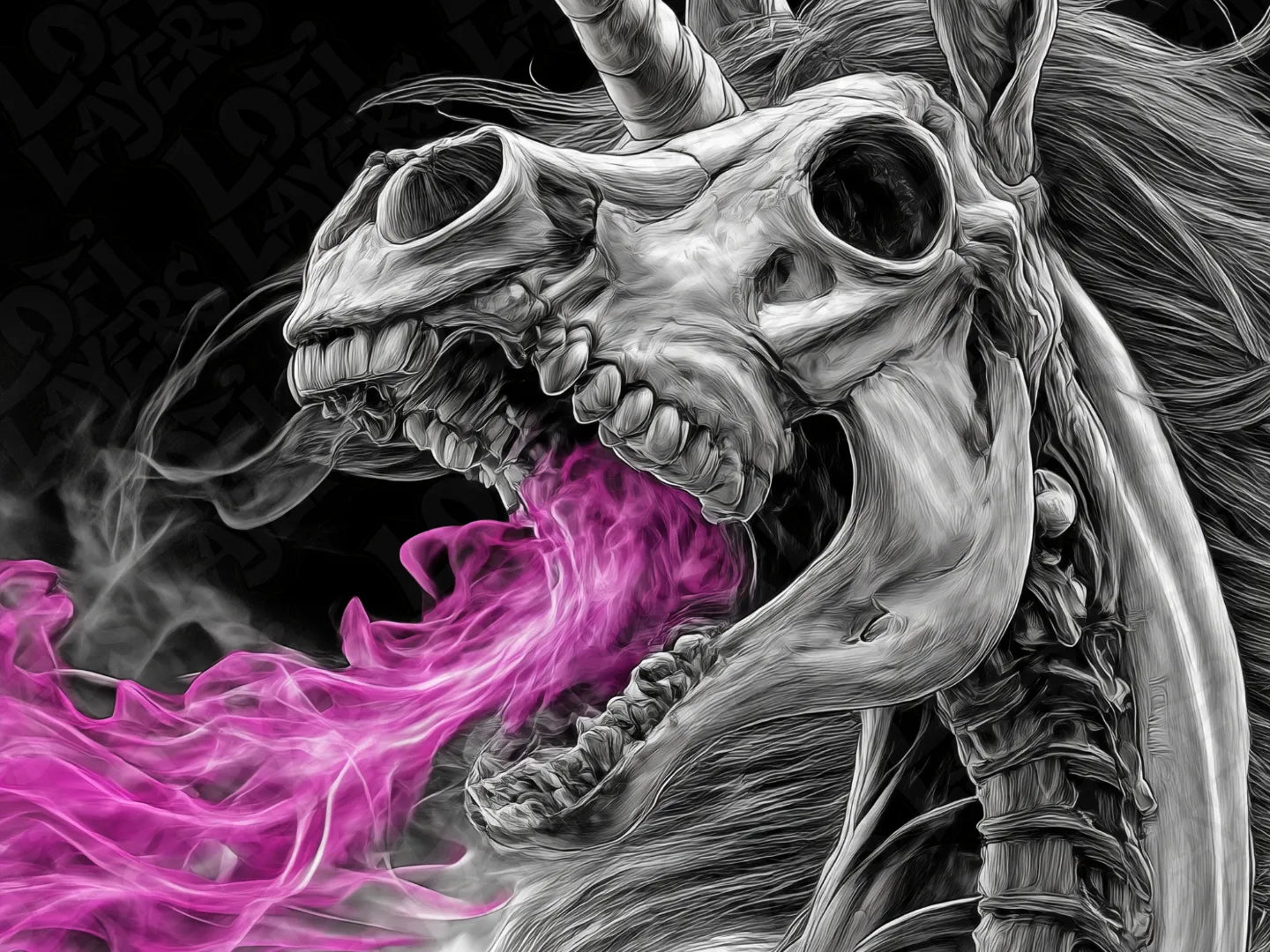Animal Skellington Unicorn HueForge