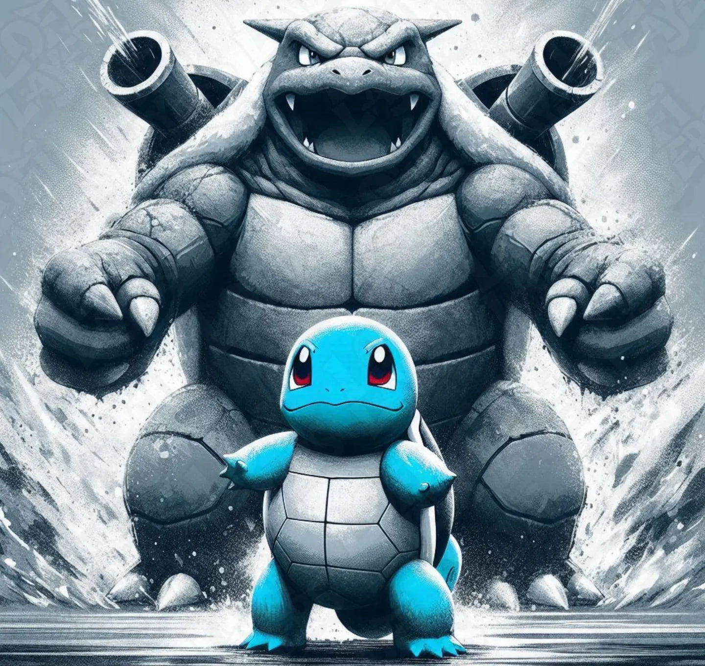 Pokémon Squirtle Evolution HueForge