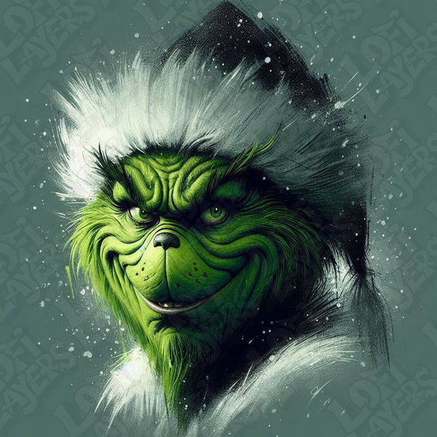 The Grinch Santa Hat HueForge