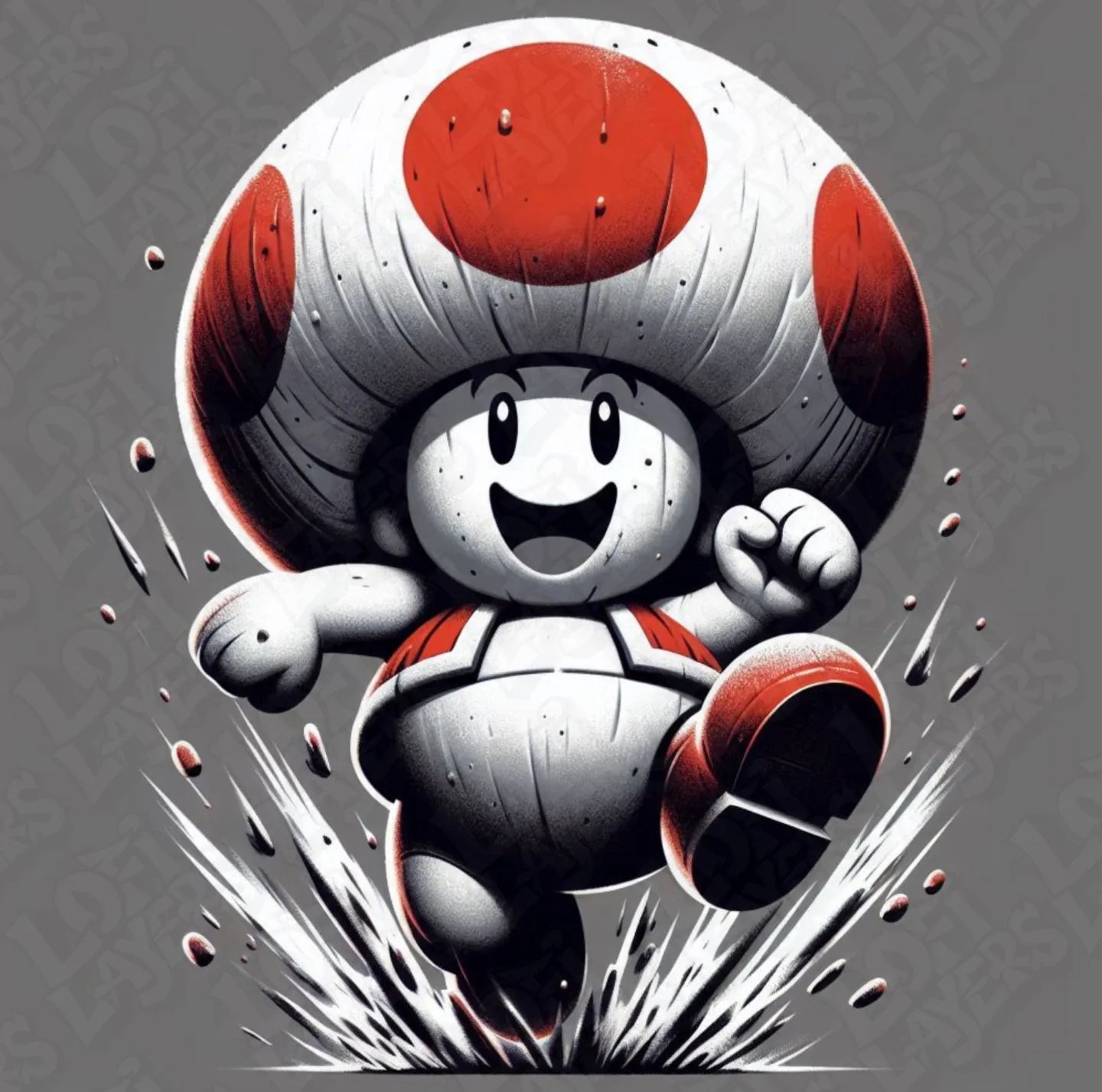 Super Mario Toad HueForge
