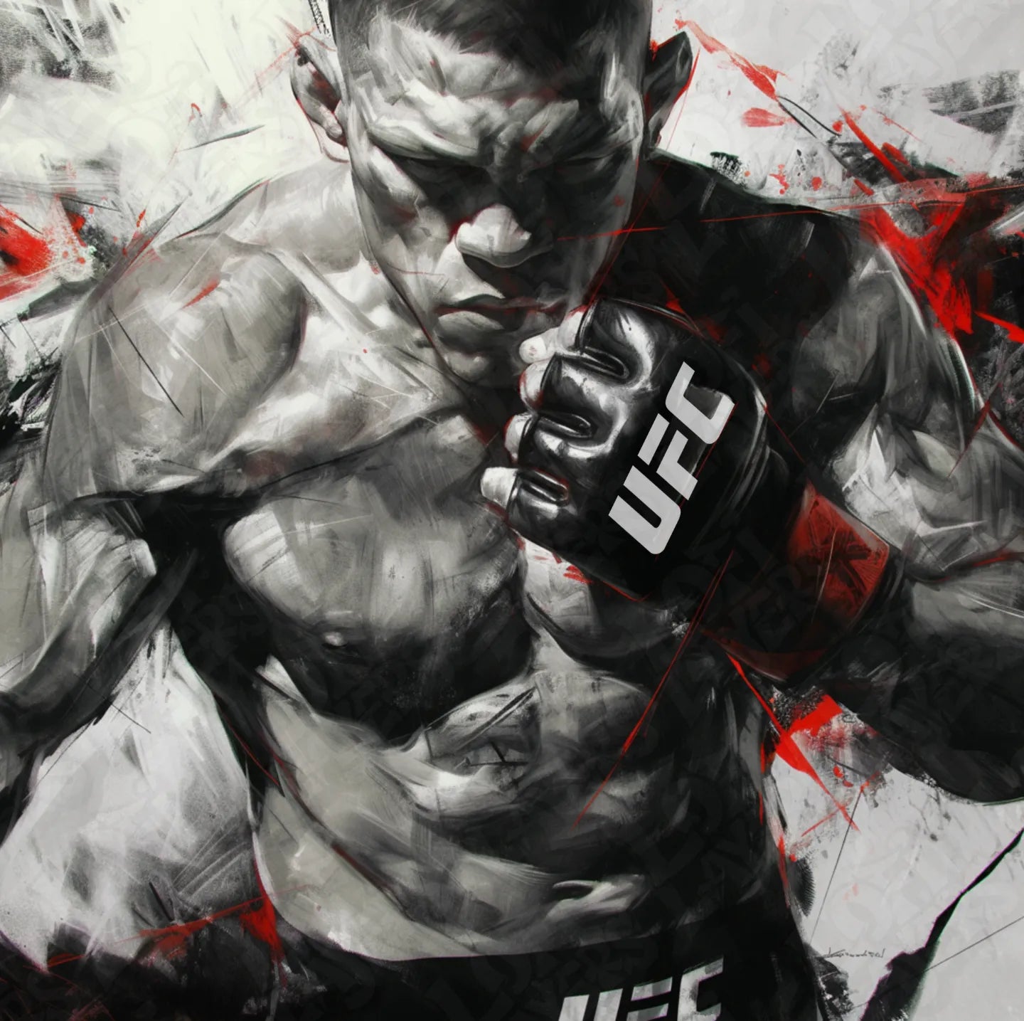 UFC Nate Diaz HueForge