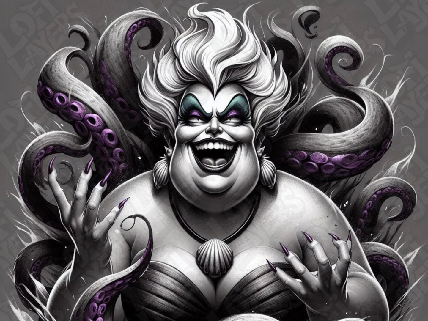 Disney Little Mermaid Ursula HueForge