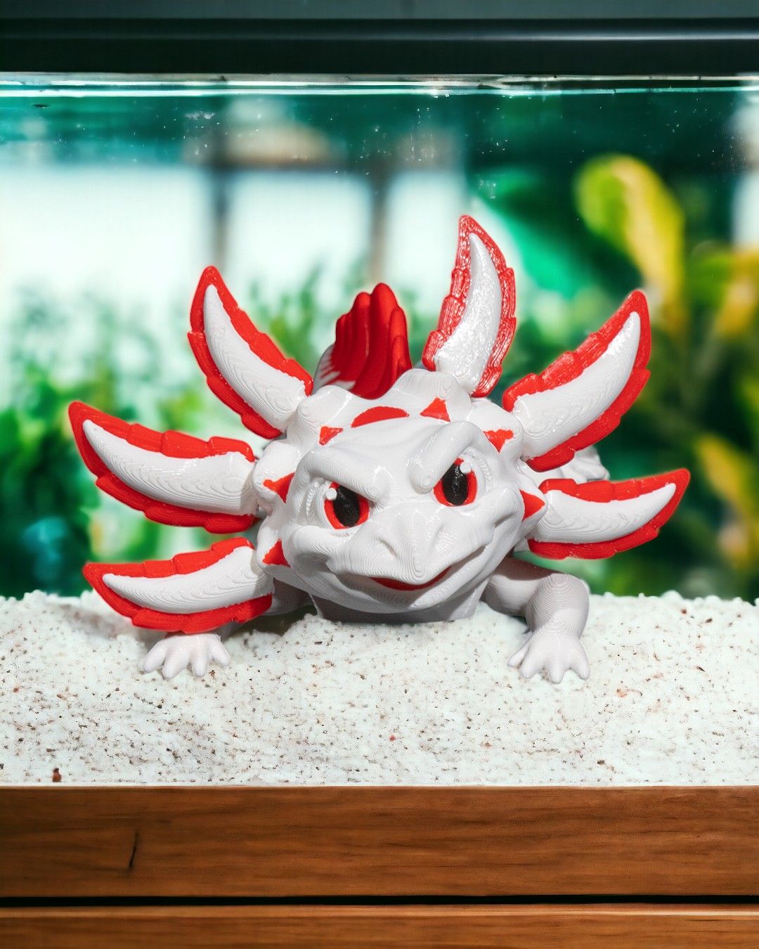 Velvet Cake Articulated Axolotl Figure