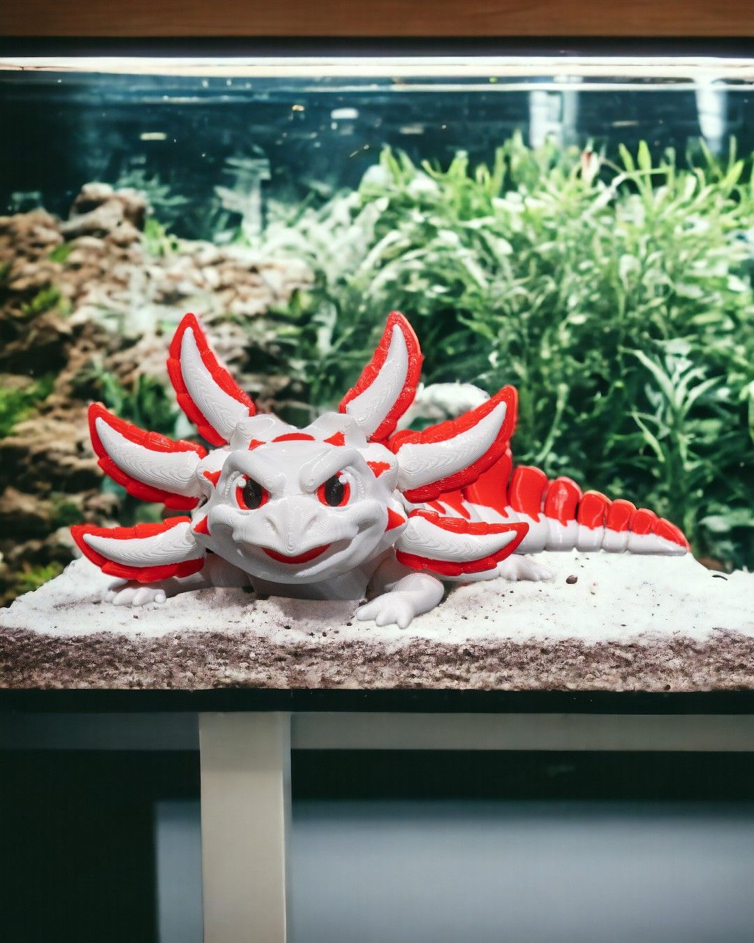 Velvet Cake Articulated Axolotl Figure