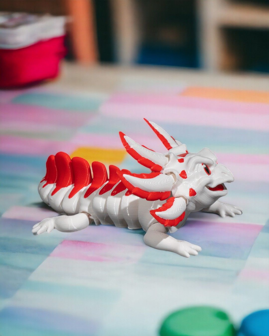 Velvet Cake Articulated Axolotl Figure