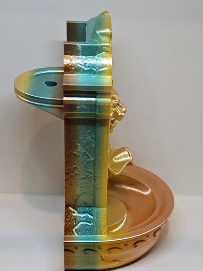 Lions Courage Fountain Backflow Burner