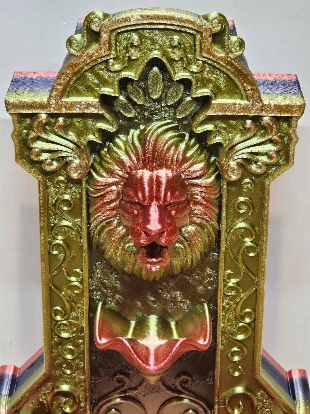 Lions Courage Fountain Backflow Burner