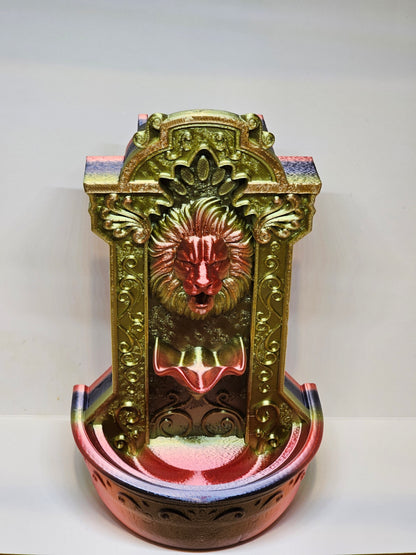 Lions Courage Fountain Backflow Burner