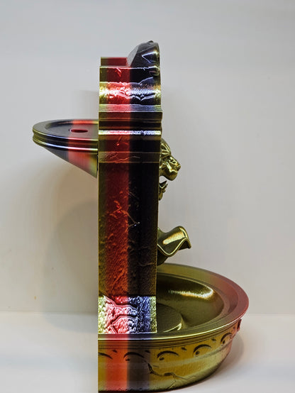 Lions Courage Fountain Backflow Burner
