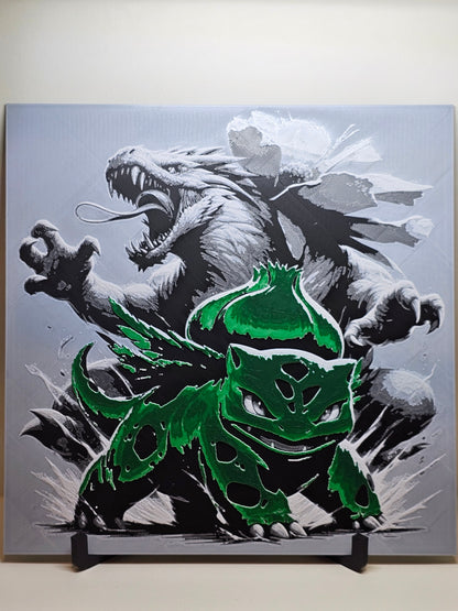 Pokémon Bulbasaur Evolution HueForge