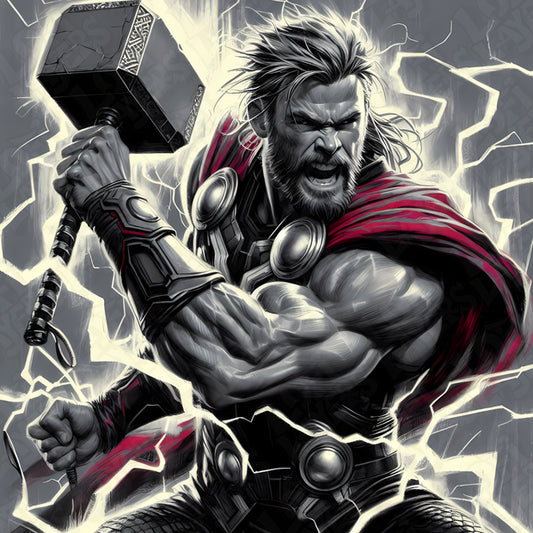 Marvel Thor & Mjolnir HueForge