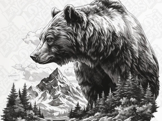 Animal Bear Landscape HueForge