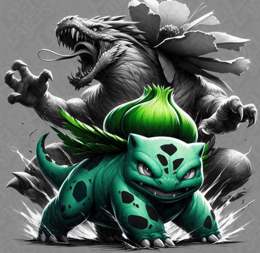 Pokémon Bulbasaur Evolution HueForge