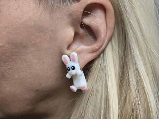 Animal Bunny Earring with Hanging Body