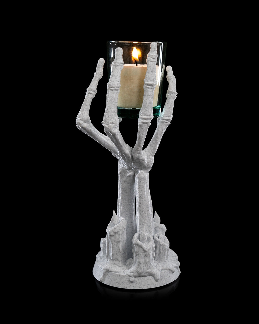 Flame Brace Candle Holder with Candle