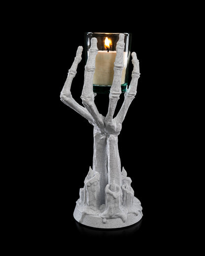 Flame Brace Candle Holder with Candle