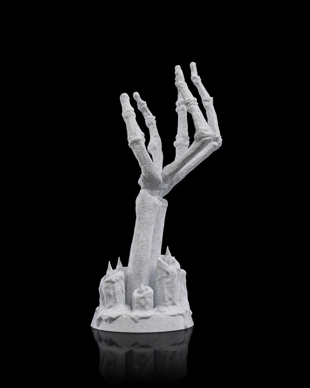 Flame Brace Candle Holder with Candle