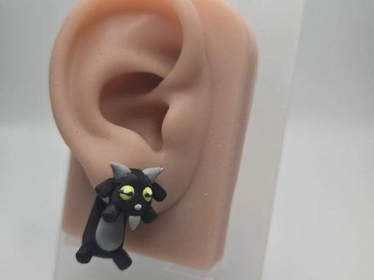 Animal Goat Earring with Hanging Body