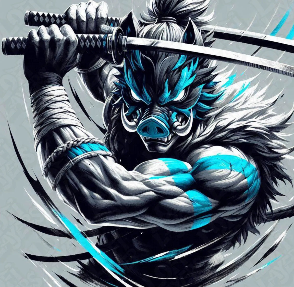 Modern Inosuke Demon Slayer Inosuke Hashibira HueForge – NexGen Prints NZ