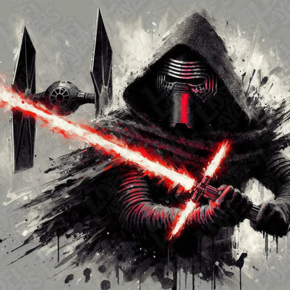 Star Wars Kylo Ren with TIE Fighter HueForge
