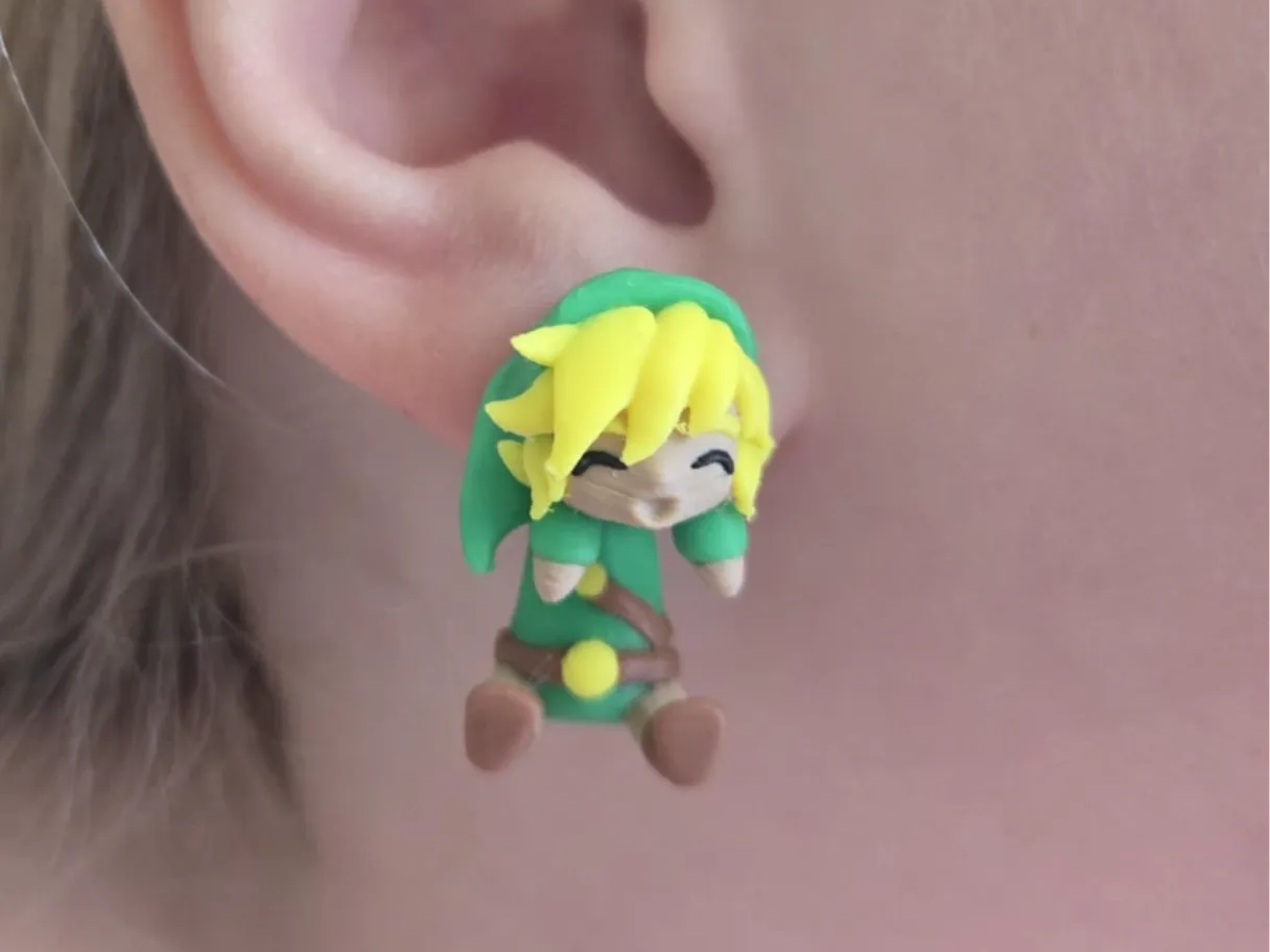 The Legend of Zelda Link Earring with Hanging Body