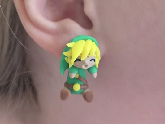 The Legend of Zelda Link Earring with Hanging Body
