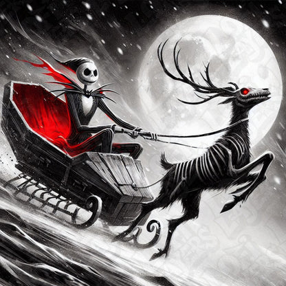 The Nightmare Before Christmas Jack and his Reindeer HueForge