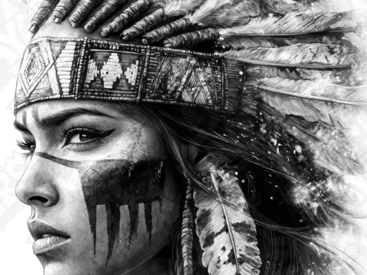 Native American Woman HueForge