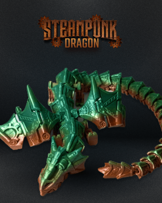 Steampunk Dragon Articulated Dragon