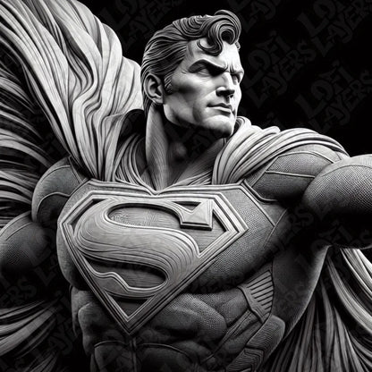 DC Comics Superman Relief Style HueForge