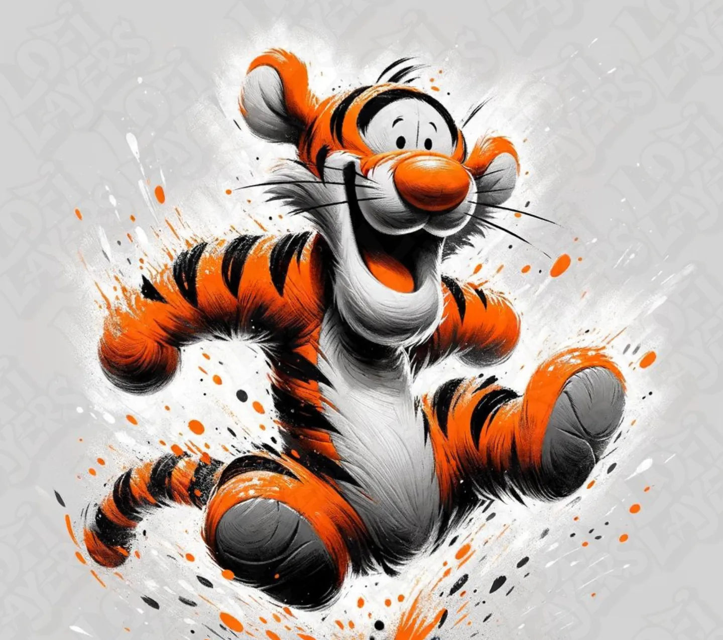 Winne The Pooh Tigger Hueforge