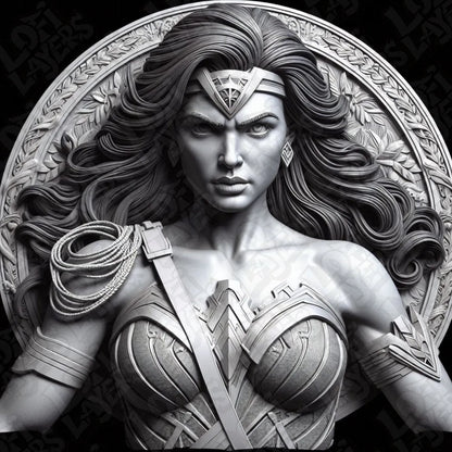 DC Comics Wonder Woman Relief Style HueForge